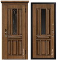 Дверь входная металлическая  МетаЛюкс ArtWood СМ1711/9 Тик патина/Тик патина. Фото в интернет-магазине Большой