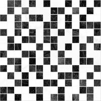 Плитка  настенная Laparet "Crystal"  мозайка белая+черная