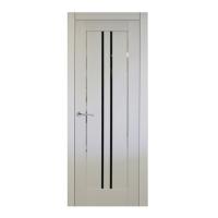 Дверь межкомнатная остекленная. Модель Офелия 9. Цвет светло-серый. Фото в интернет-магазине Большой