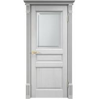 Дверь межкомнатная, остекленная. Модель №5. Цвет Белая эмаль. Фото в интернет-магазине Большой