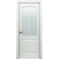 Дверь межкомнатная остекленная. Модель Палитра 11-4. Цвет белый. Фото в интернет-магазине Большой