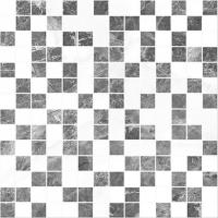 Плитка  настенная Laparet "Crystal"  мозайка серая+белая