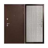 Дверь входная металлическая Дверной Континент Рубикон сандал белый. Фото в интернет-магазине Большой