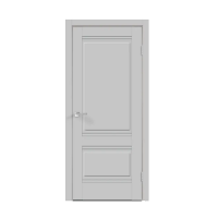 Дверь межкомнатная. Коллекция "ALTO" Модель  "ALTO 2Р". Цвет эмалит серый. Фото в интернет-магазине Большой