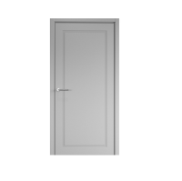 Дверь межкомнатная. Коллекция Эмаль, модель "НеоКлассика 1". Цвет серый. Фото в интернет-магазине Большой