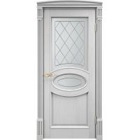Дверь межкомнатная, остекленная. Модель №26. Белый воск. Фото в интернет-магазине Большой