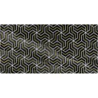 Плитка  настенная Laparet "Crystal"  декор  fractal черный