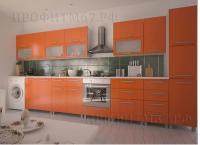 Кухня МДФ "Оранжевый металлик"