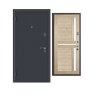 Дверь входная металлическая Меги 541 серый антик 110Т капучино. Фото в интернет-магазине Большой
