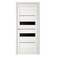 Дверь межкомнатная. Коллекция Trend Doors, модель "Тренд 4" (стекло мателюкс), EcoTex. Цвет лиственница белая. Фото в интернет-магазине Большой