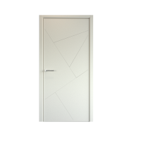 Дверь межкомнатная. Коллекция Эмаль, модель "Геометрия 2". Цвет латте. Фото в интернет-магазине Большой