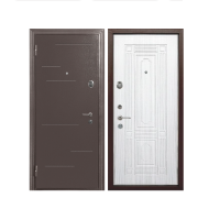 Дверь входная металлическая Меги 573 серебро 0587. Фото в интернет-магазине Большой