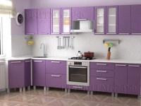 Кухня МДФ " Фиолетовый металлик"