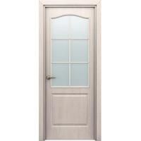 Дверь межкомнатная остекленная. Модель Палитра 11-4. Цвет дуб паллада. Фото в интернет-магазине Большой
