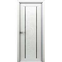Дверь межкомнатная остекленная. Модель Весна. Цвет жасмин белый. Фото в интернет-магазине Большой