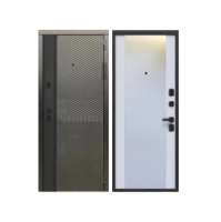 Дверь входная металлическая Дверная биржа Цитадель LUXOR 2МДФ Ромбы/Вертикаль. Фото в интернет-магазине Большой