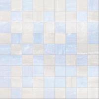 Плитка  настенная Laparet "Diadema"  мозайка голубая+белая