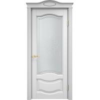 Дверь межкомнатная, остекленная. Модель ОЛ-33. Белая эмаль. Фото в интернет-магазине Большой
