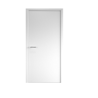 Дверь межкомнатная. Коллекция Эмаль, модель "Геометрия 1". Цвет белый. Фото в интернет-магазине Большой