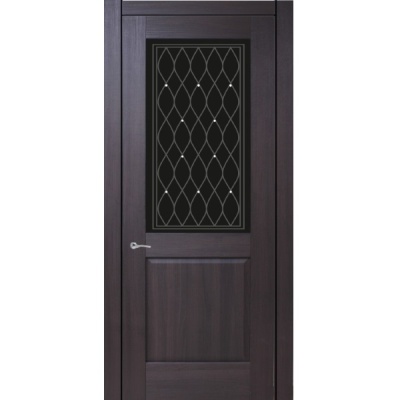 Дверь межкомнатная остекленная. Модель Италия-1. Фото в интернет-магазине Большой