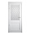Дверь межкомнатная. Коллекция Империя, модель "Рим"(стекло мателюкс), Vinyl. Цвет белый. Фото в интернет-магазине Большой