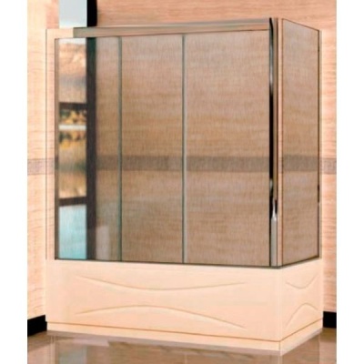 Шторка на ванну раздвижная RGW Серия Screens SC-81 стекло Шиншилла