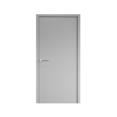 Дверь межкомнатная. Коллекция Эмаль, модель "Геометрия 1". Цвет серый. Фото в интернет-магазине Большой