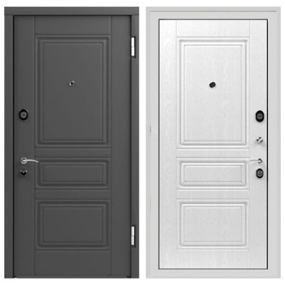 Дверь входная металлическая Бастион СД-26 акация белая. Фото в интернет-магазине Большой