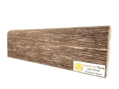 Плинтус МДФ TeckWood Дуб Готик 75*16*2150 мм