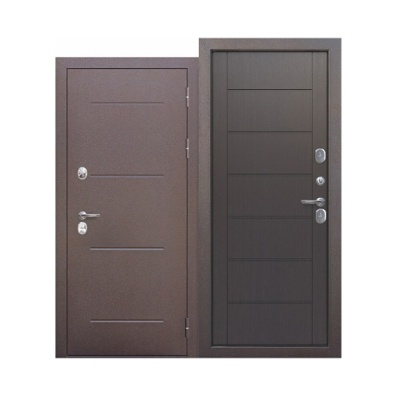 Дверь входная металлическая Дверная биржа Цитадель 11 см ISOTERMA медный антик/темный кипарис. Фото в интернет-магазине Большой