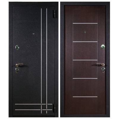 Дверь входная металлическая Бастион СД-4 венге. Фото в интернет-магазине Большой