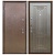 Дверь входная металлическая Меги 541 0487 венге. Фото в интернет-магазине Большой
