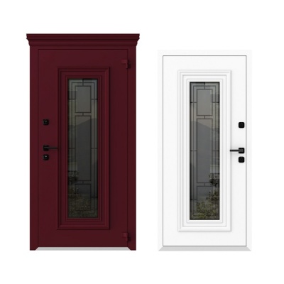 Дверь входная металлическая МетаЛюкс Boston AG 6044. Фото в интернет-магазине Большой