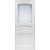 Дверь межкомнатная, остекленная. Модель №16. Белый воск. Фото в интернет-магазине Большой