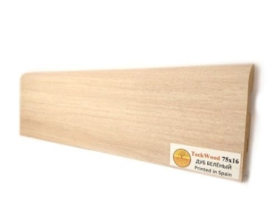 Плинтус МДФ TeckWood Дуб беленый 75*16*2150 мм