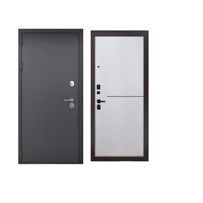 Дверь входная металлическая Дверьберг Классик S/велютто бьянко К4. Фото в интернет-магазине Большой