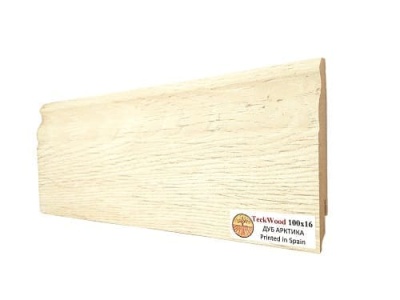 Плинтус МДФ TeckWood Дуб Арктика 100*16*2150 мм