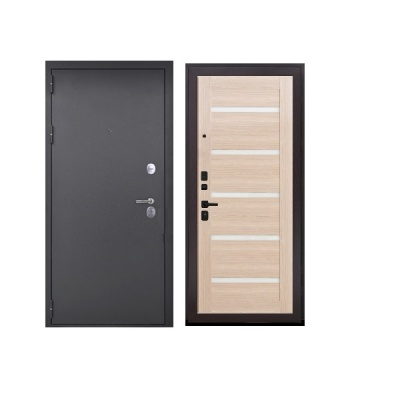 Дверь входная металлическая Дверьберг Классик S/капучино 118Б. Фото в интернет-магазине Большой