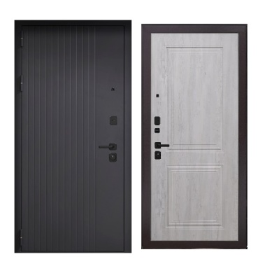 Дверь входная металлическая Дверьберг Стайл Т90/граф белый К3. Фото в интернет-магазине Большой