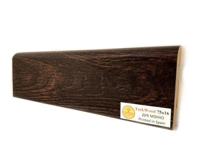 Плинтус МДФ TeckWood Дуб Мокко 75*16*2150 мм