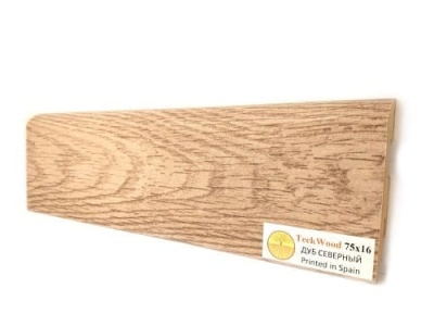 Плинтус МДФ TeckWood Дуб Северный 75*16*2150 мм