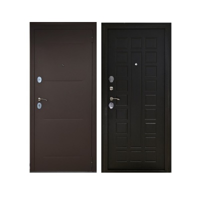 Дверь входная металлическая Дверьберг Алтай А-60 венге. Фото в интернет-магазине Большой