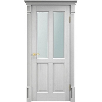 Дверь межкомнатная, остекленная. Модель №15. Цвет Белый воск. Фото в интернет-магазине Большой