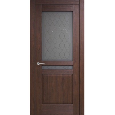 Дверь межкомнатная остекленная. Модель Италия-3. Фото в интернет-магазине Большой