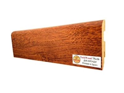 Плинтус МДФ TeckWood Дуб Бренди 75*16*2150 мм