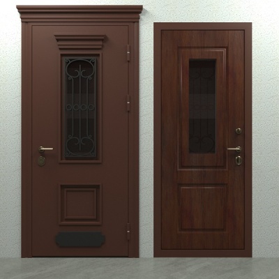 Дверь входная металлическая Бастион СД-38  дуб темный. Фото в интернет-магазине Большой