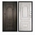 Дверь входная металлическая Дверной Континент Флоренция беленый дуб. Фото в интернет-магазине Большой