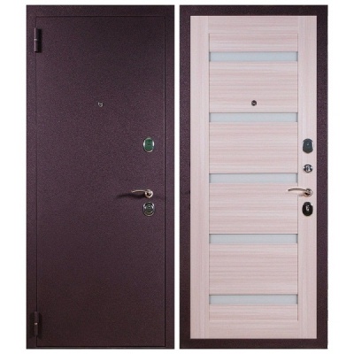 Дверь входная металлическая Бастион СД-13 сандал светлый. Фото в интернет-магазине Большой