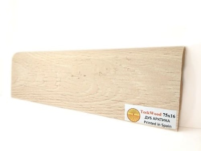 Плинтус МДФ TeckWood Дуб Арктика 75*16*2150 мм
