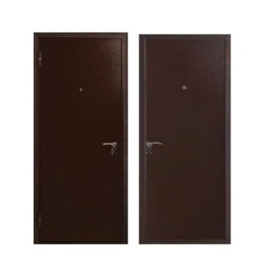 Дверь входная металлическая Дверьберг 50 Строй металл/металл. Фото в интернет-магазине Большой